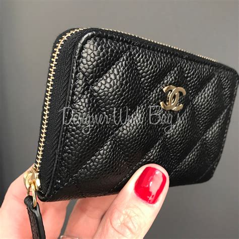 used chanel wallet|Chanel zipped wallet small.